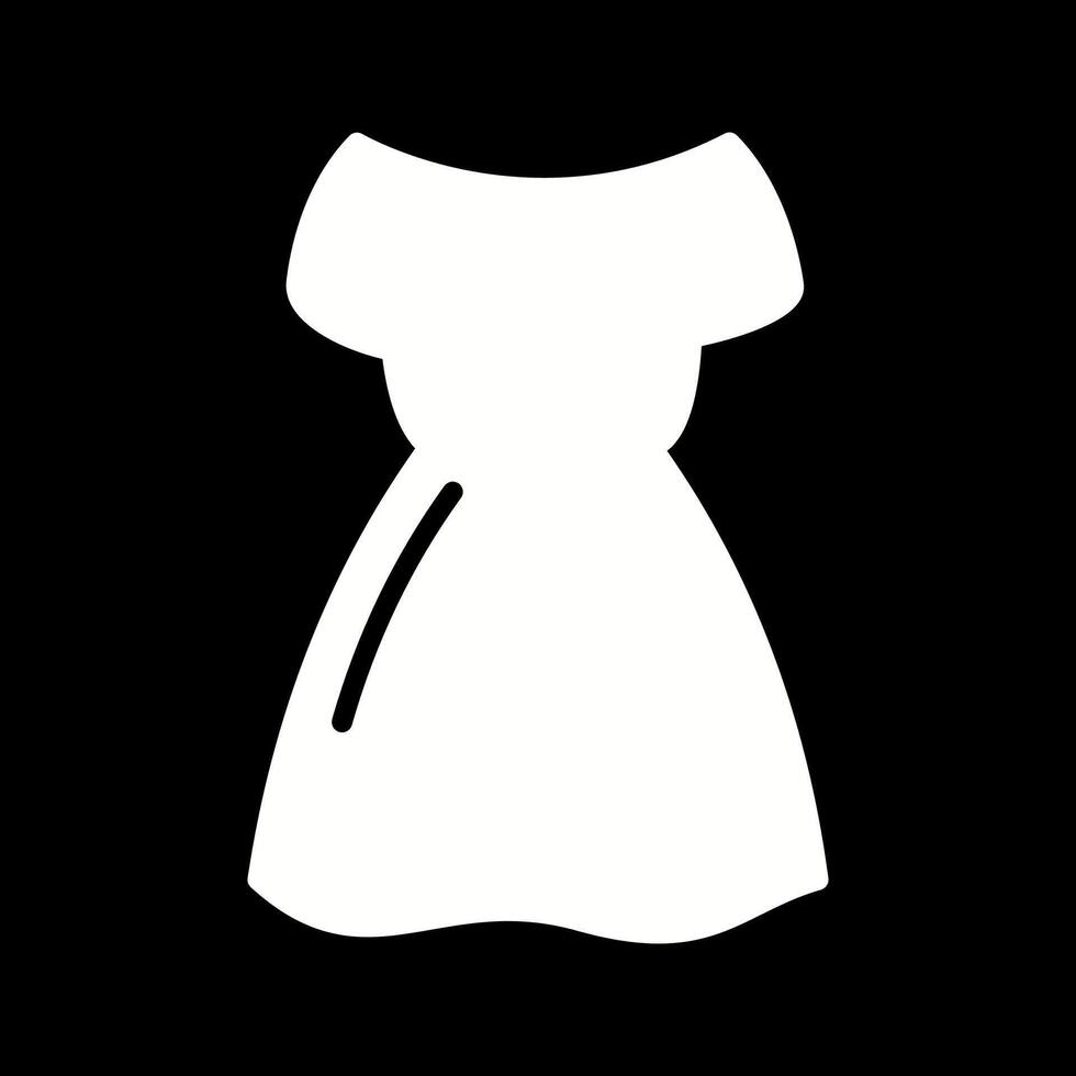 icono de vector de vestido de fiesta