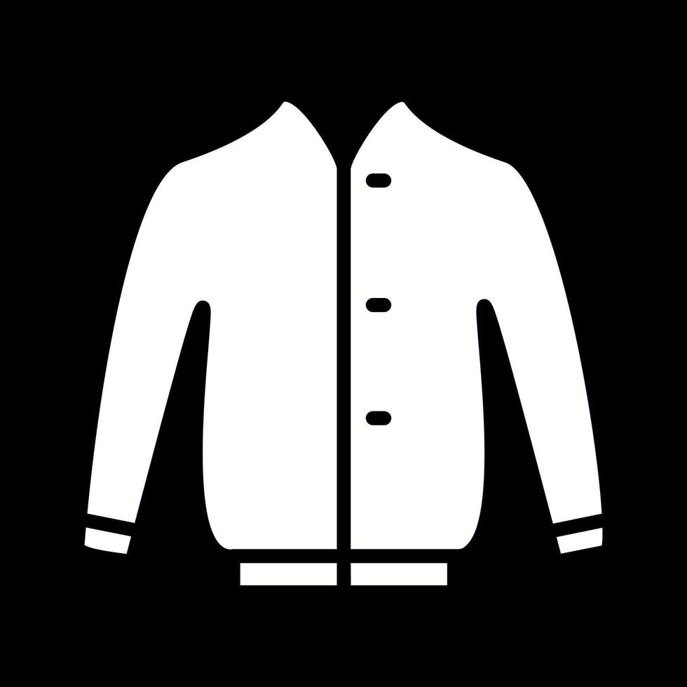 icono de vector de chaqueta elegante