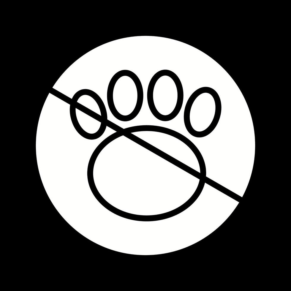 No Pets Vector Icon