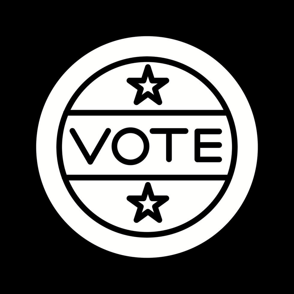 Vote Sticker Vector Icon