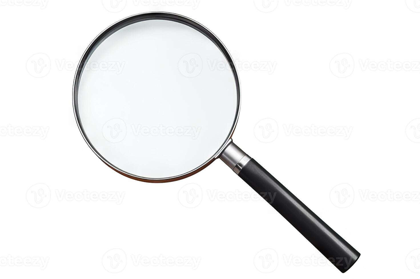 AI generated Magnifying Glass Isolated on a Clean White Background. created with Generative AI photo