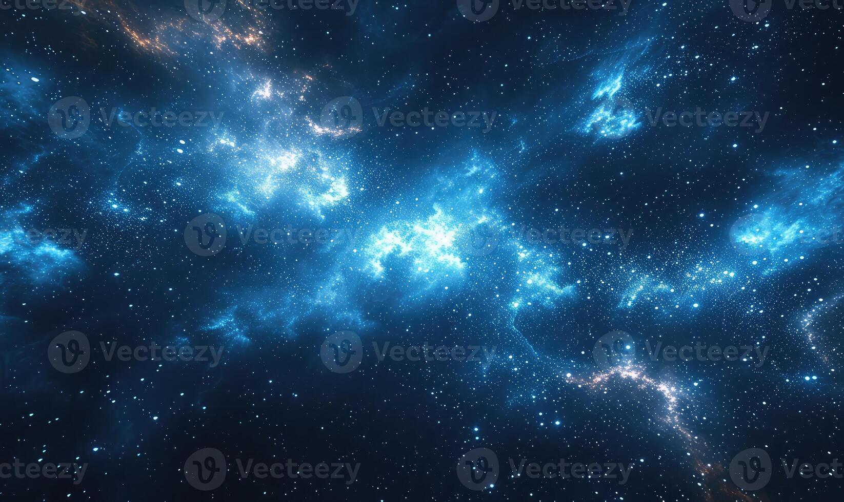 AI generated blue nebula wallpaper hd wallpaper photo