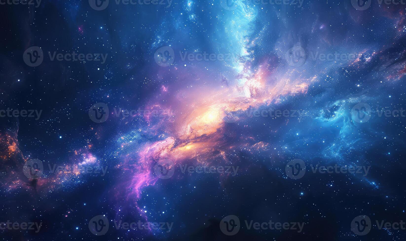 AI generated a galaxy with stars and nebula in the background photo