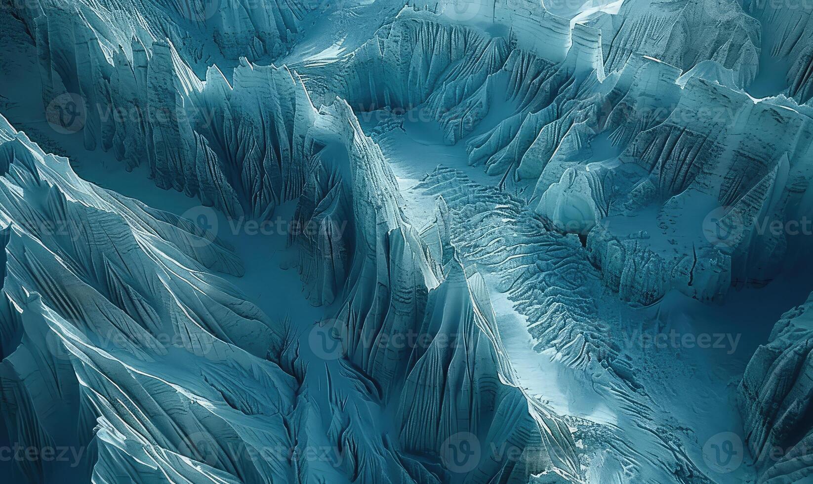 ai generado un grande glaciar es mostrado en esta foto