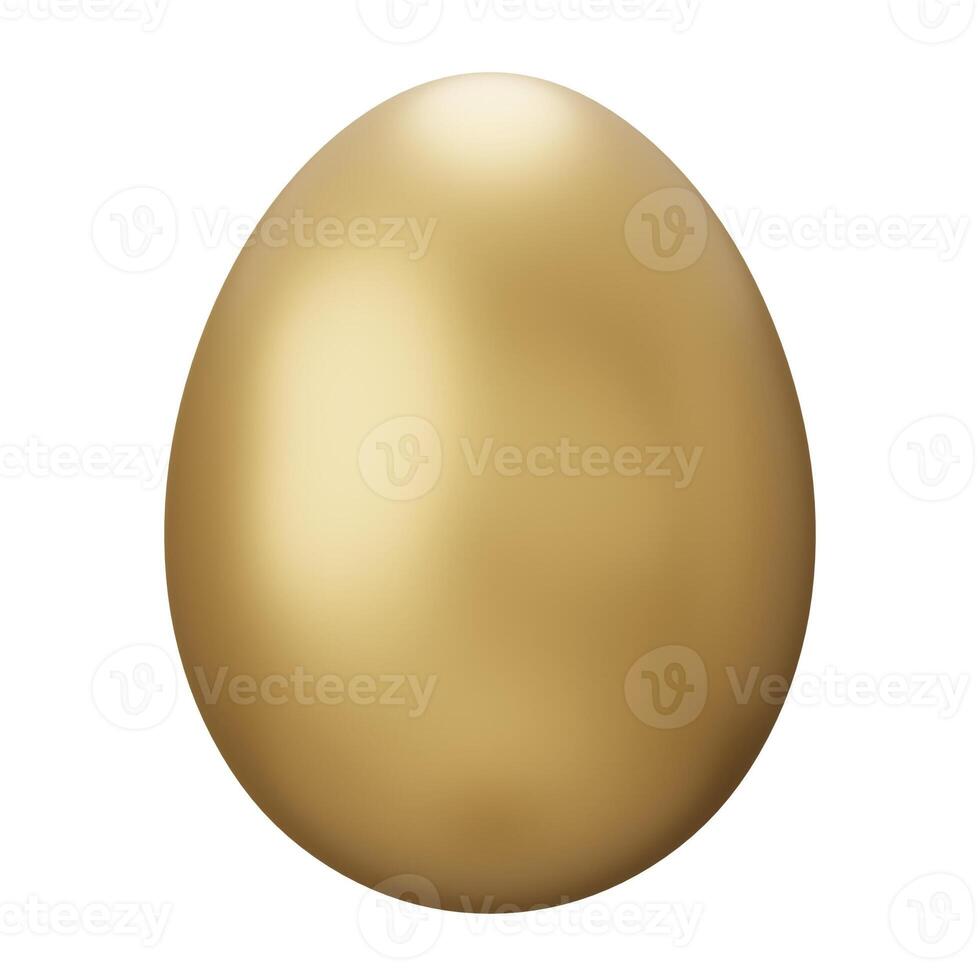 easter egg. 3d render illustration isolated on white background photo