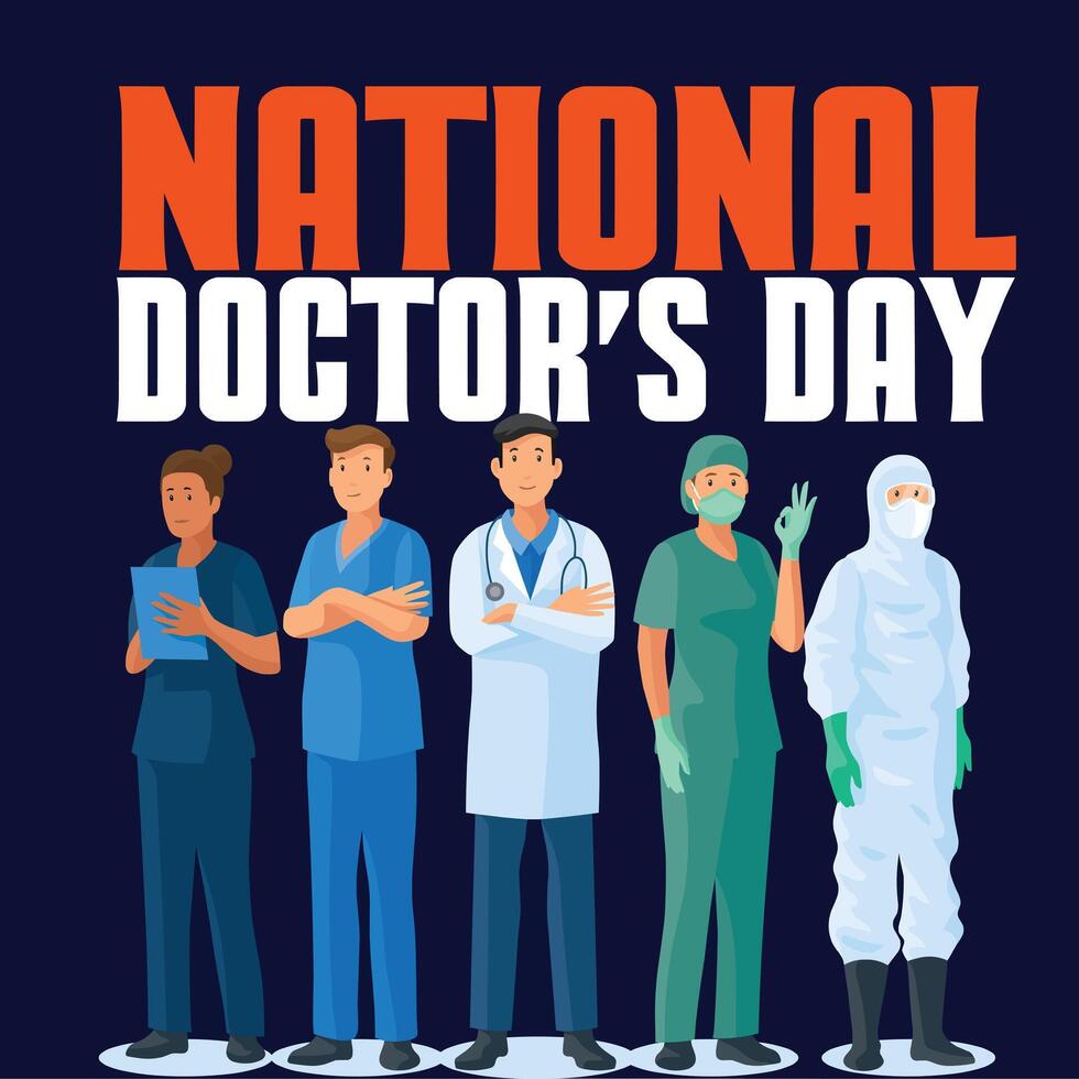 National Doctors Day 40247158 Vector Art at Vecteezy