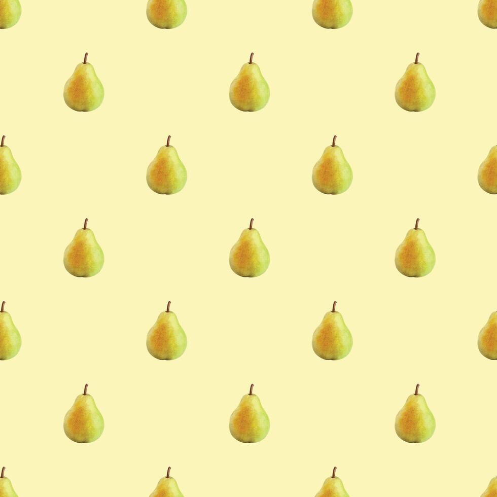 Pears Seamless Vector Pattern Design