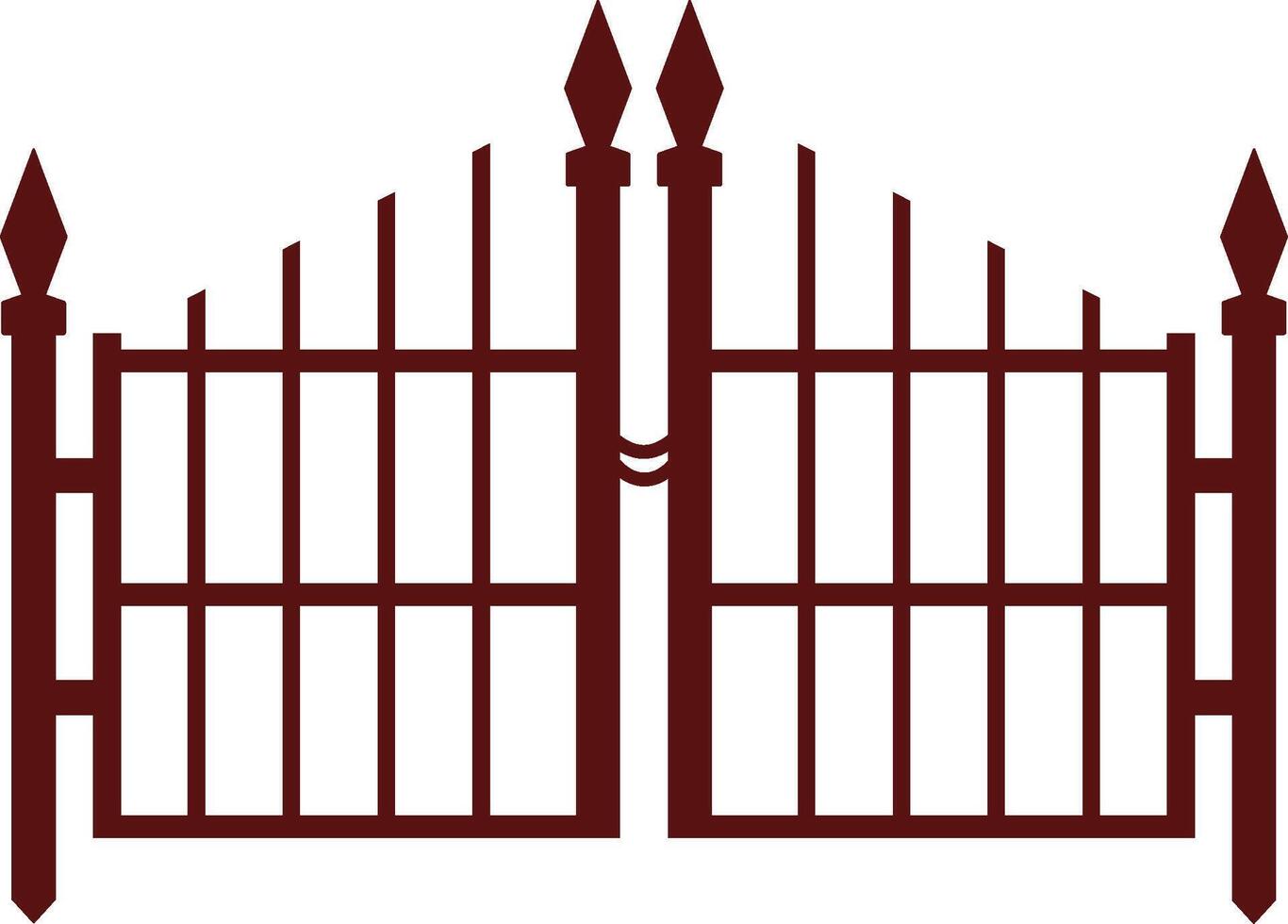 Fence and Iron vector