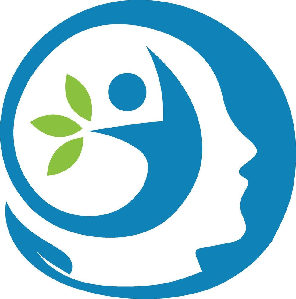 Mental health logo vector