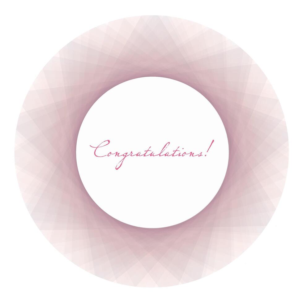 Congratulations drawing for cards vector