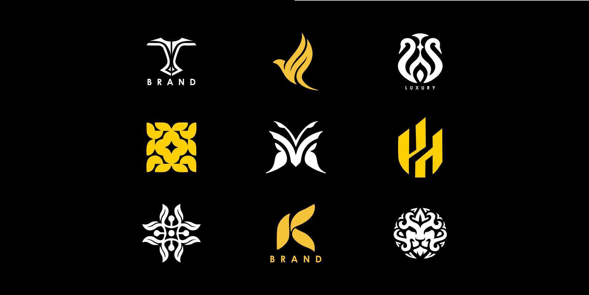 LOGO LUXURY BUSINESS ABSTRACT vector