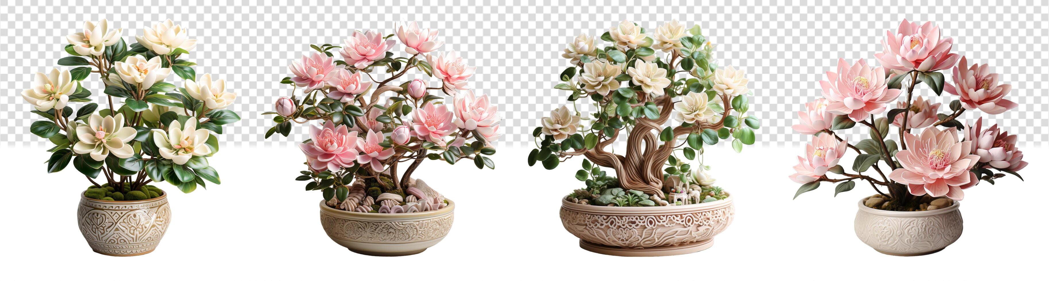AI generated rose ornamental plant collection, generative ai photo