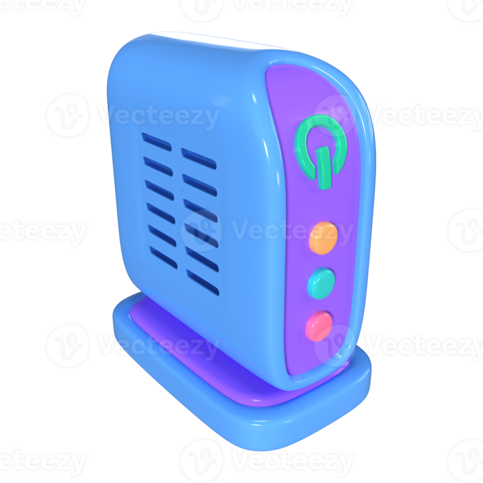 Modem 3D Illustration Icon png