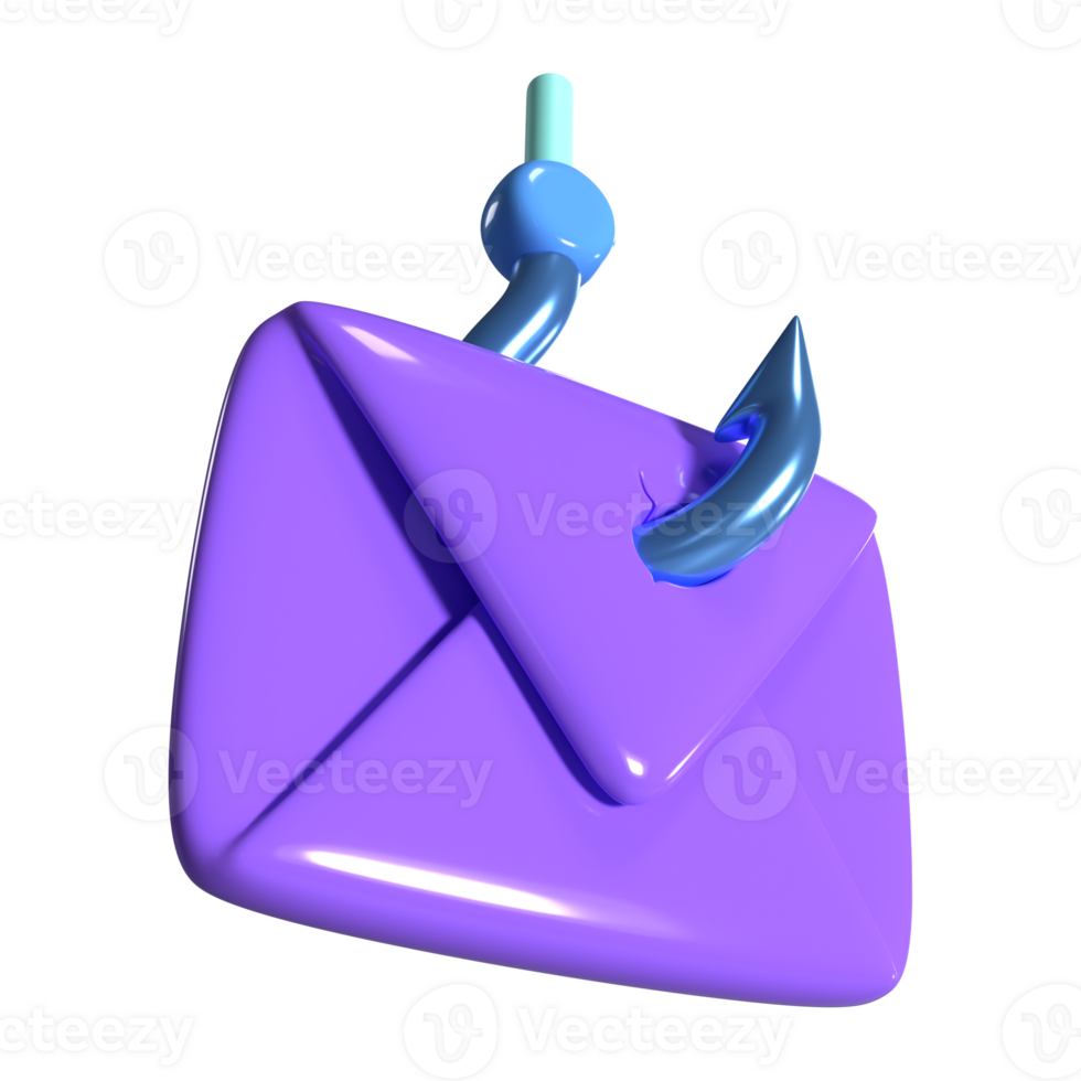 Phishing 3D Illustration Icon png
