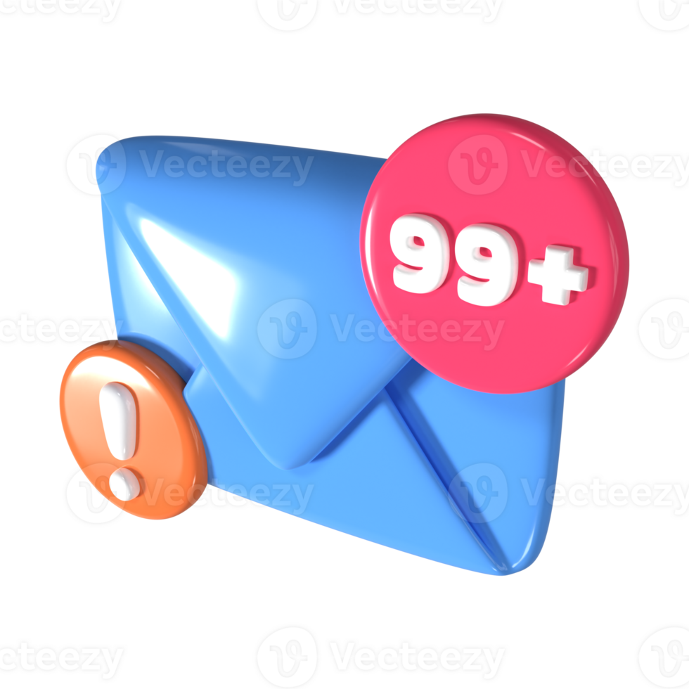 Spam 3D Illustration Icon png