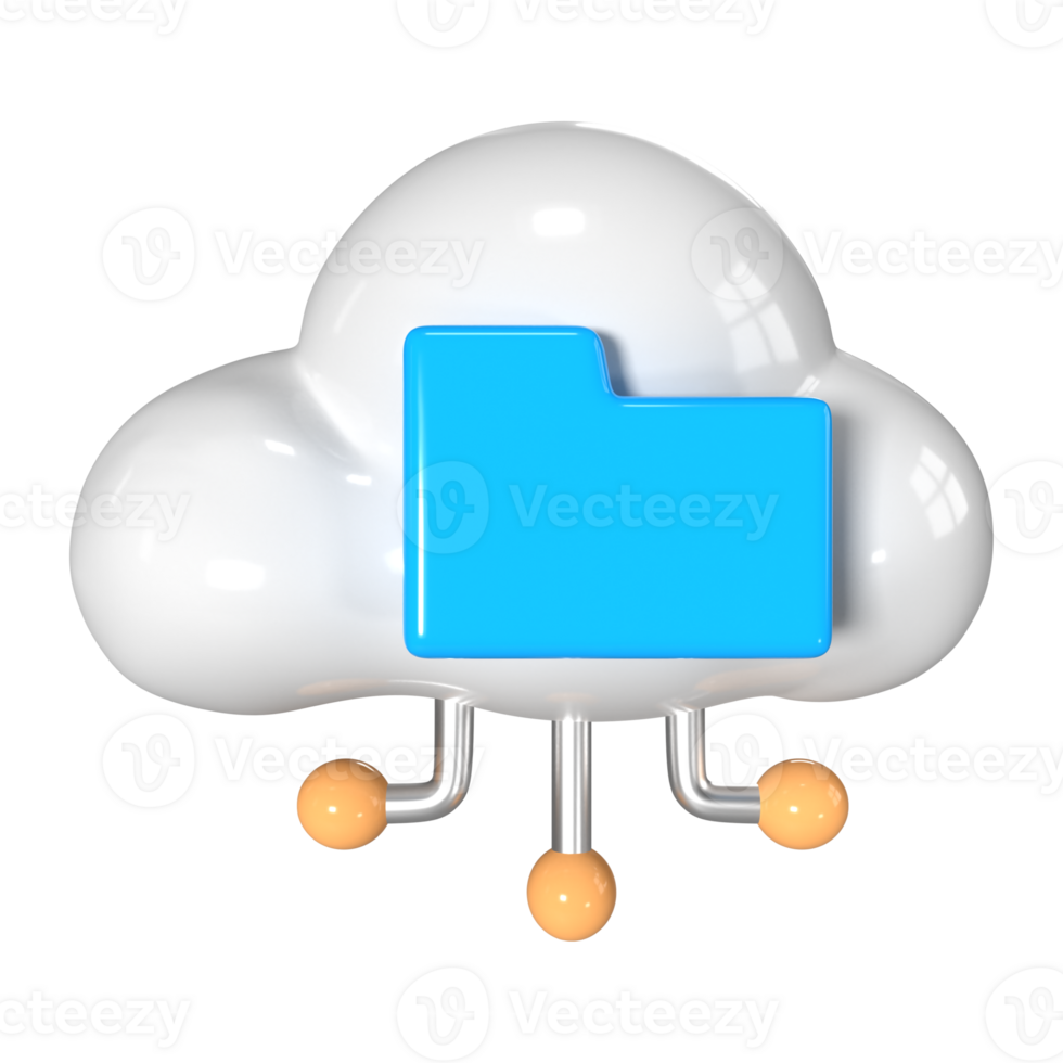 nube almacenamiento 3d ilustración icono png