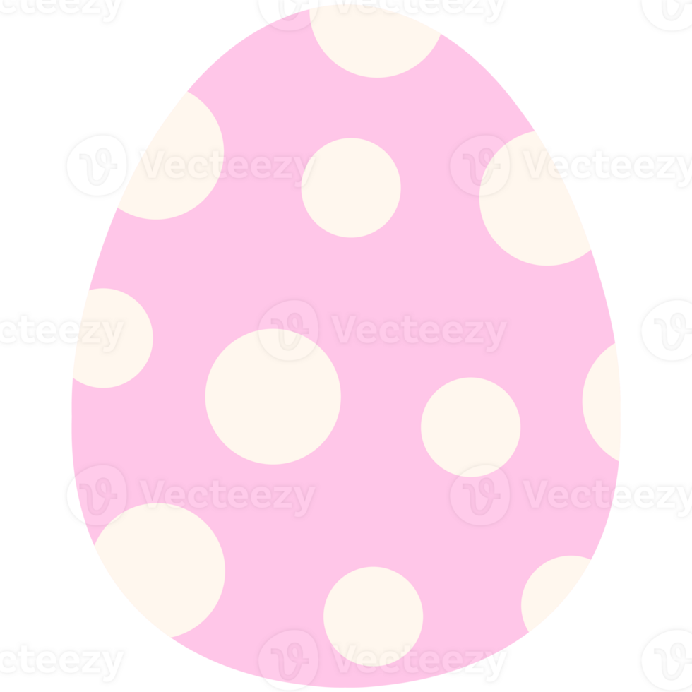 printemps saison Pâques mignonne pastel minimal avec coloré polka point Pâques Oeuf chasser png