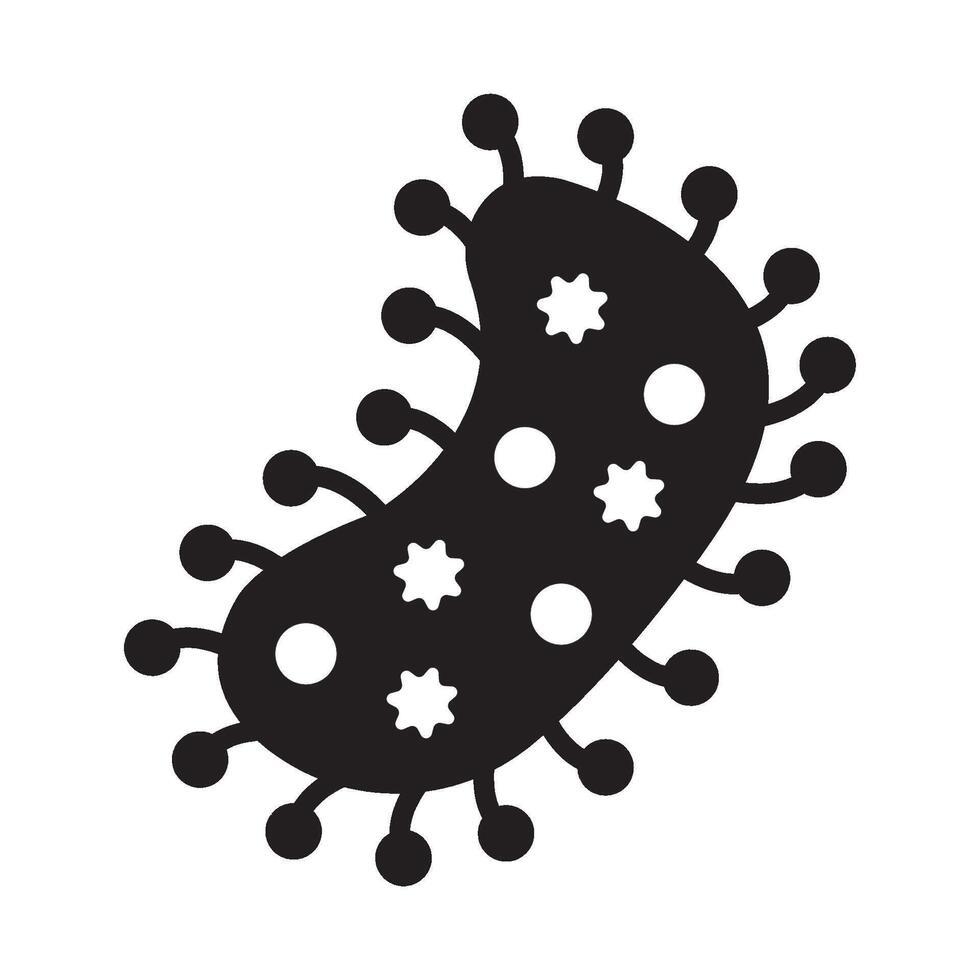 Parasite microbes icon logo vector design template