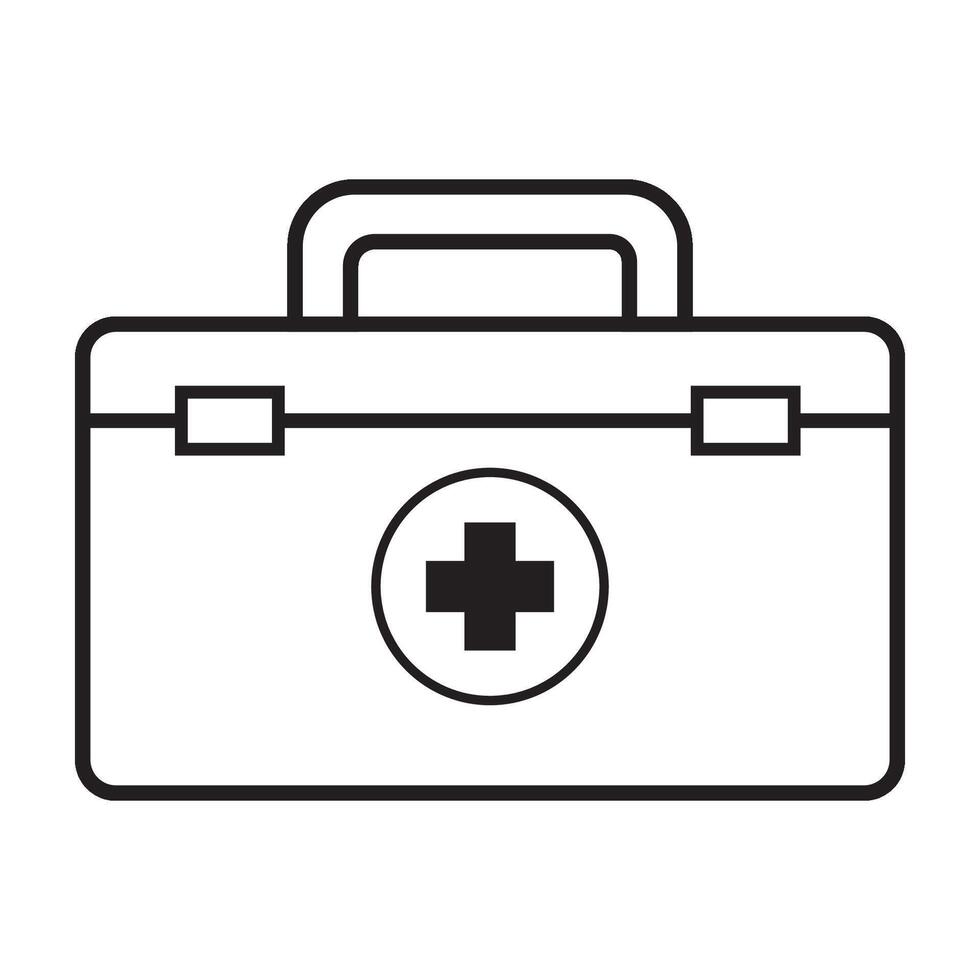 First aid box icon logo vector design template