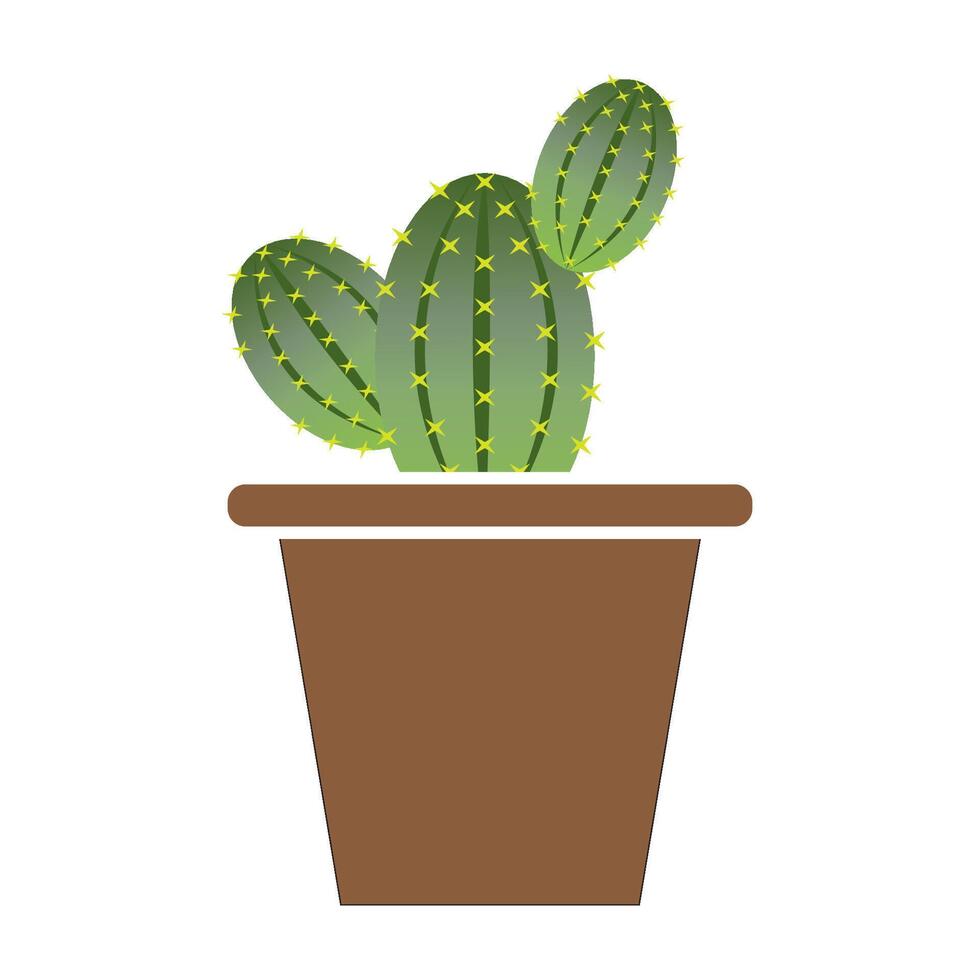 cactus icono logo vector diseño modelo