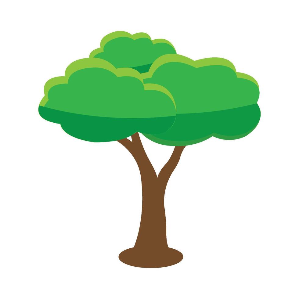 árbol icono logo vector diseño modelo