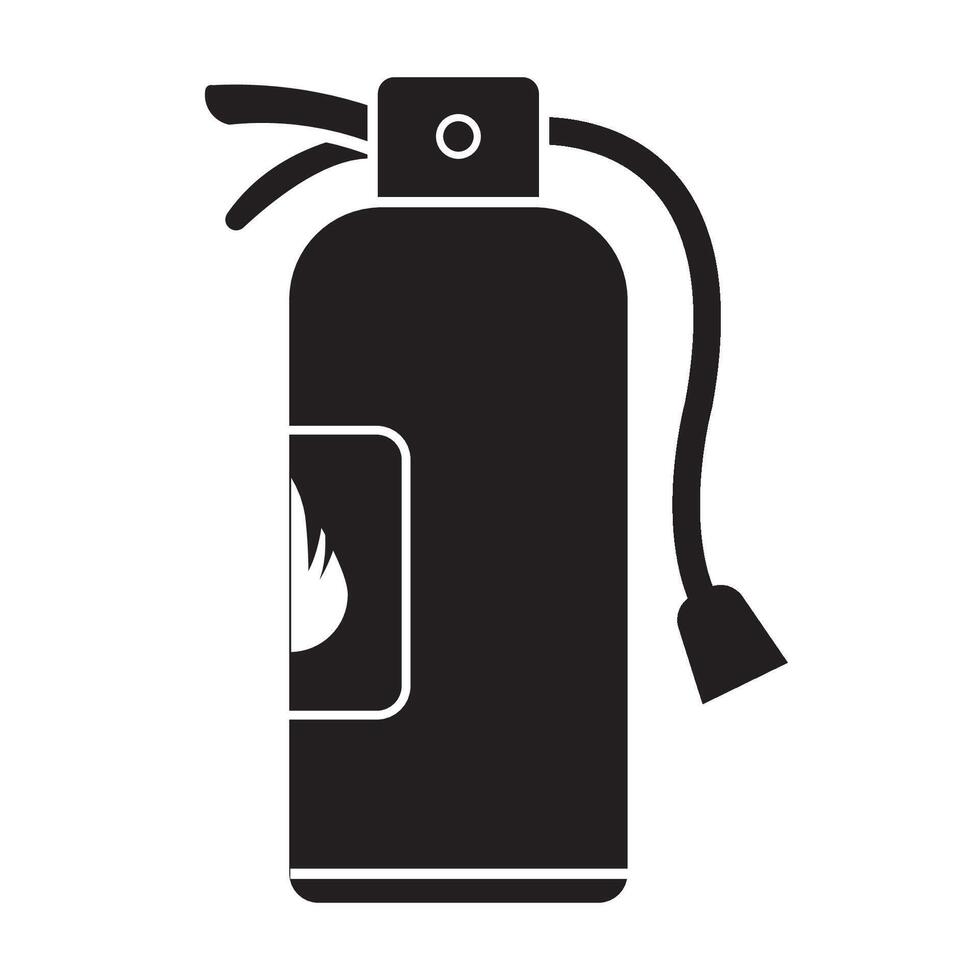 fuego extintor icono logo vector diseño modelo
