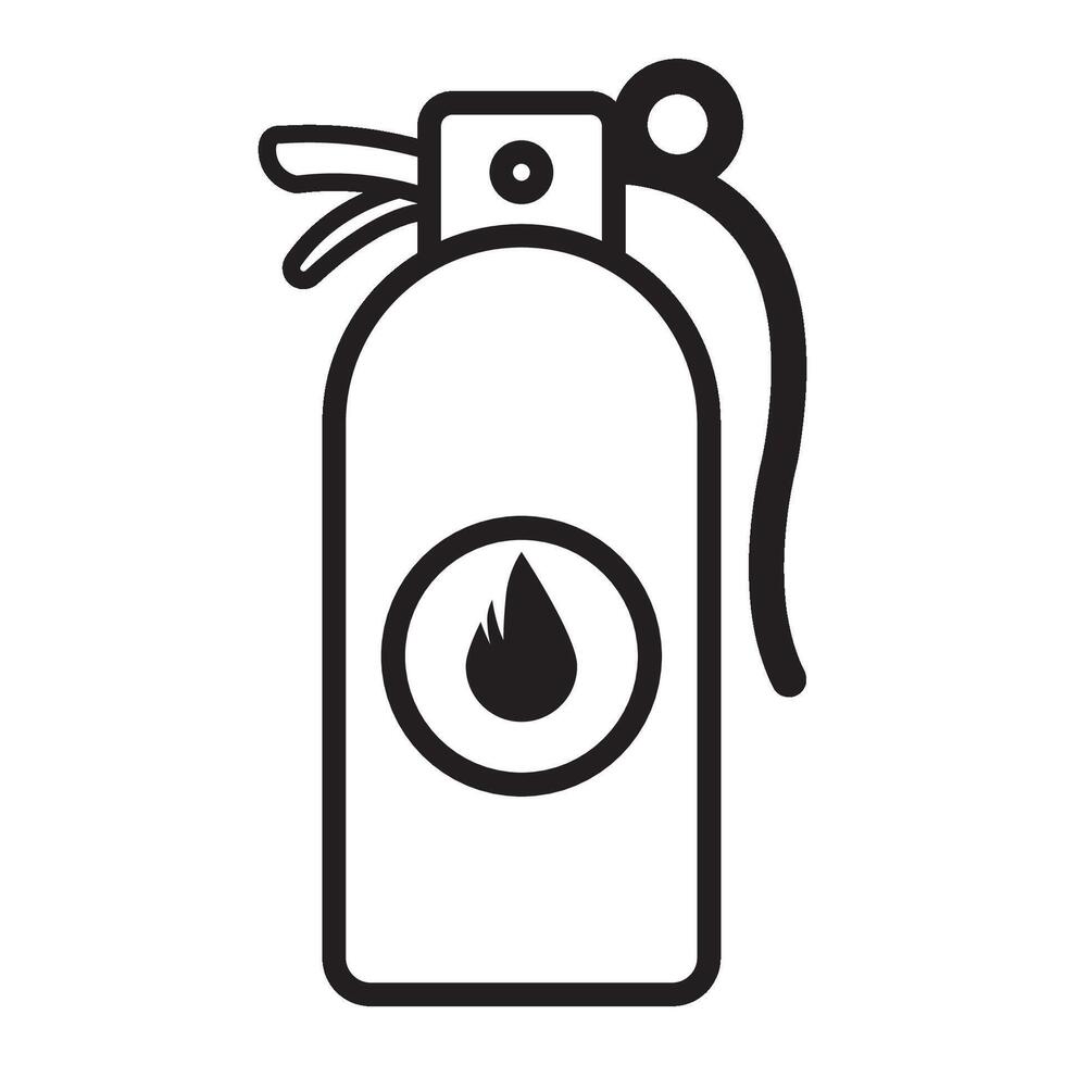 fire extinguisher icon logo vector design template