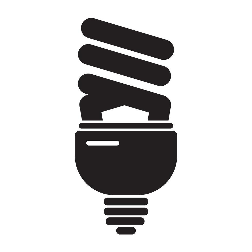 fluorescent bulbs icon logo vector design template