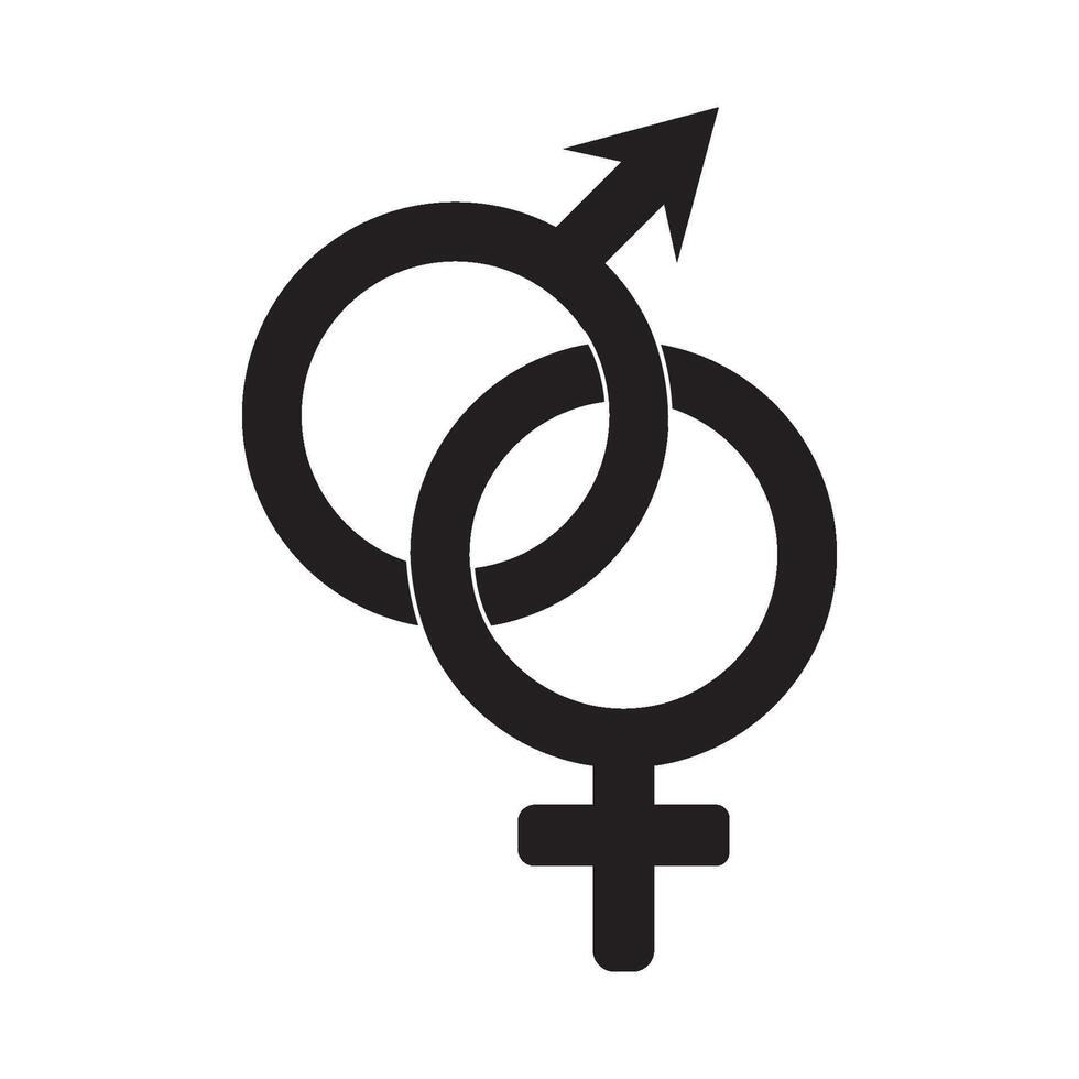 gender logo icon vector design template