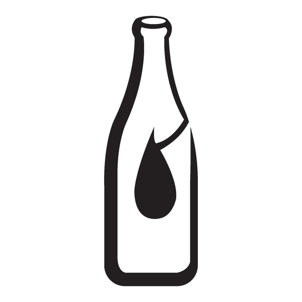 bottle icon logo vector design template