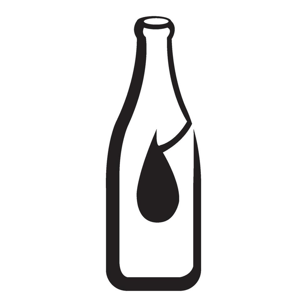 bottle icon logo vector design template