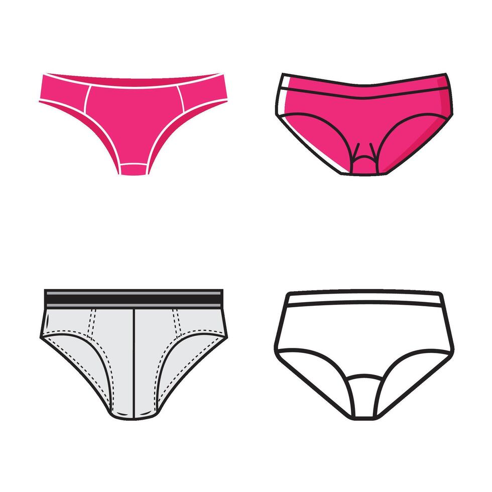 underpants icon logo vector design template