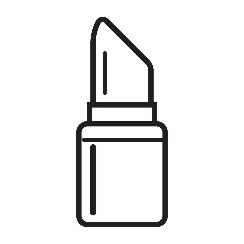 lápiz labial icono logo vector diseño modelo
