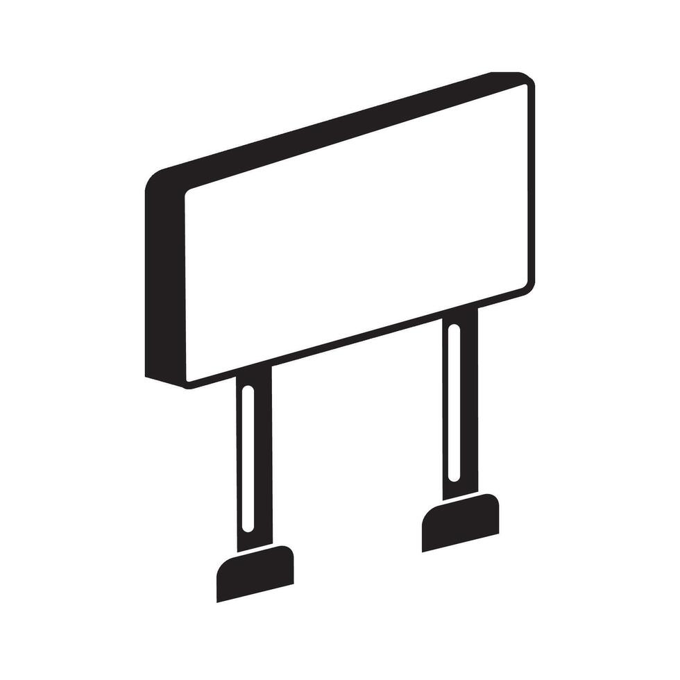 Billboard icon logo vector design template