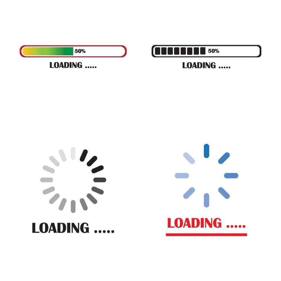 loading icon logo vector design template