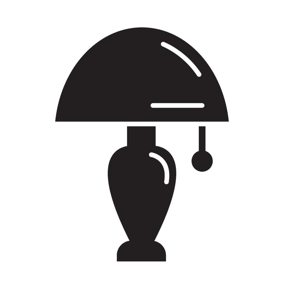 night lamp icon logo vector design template