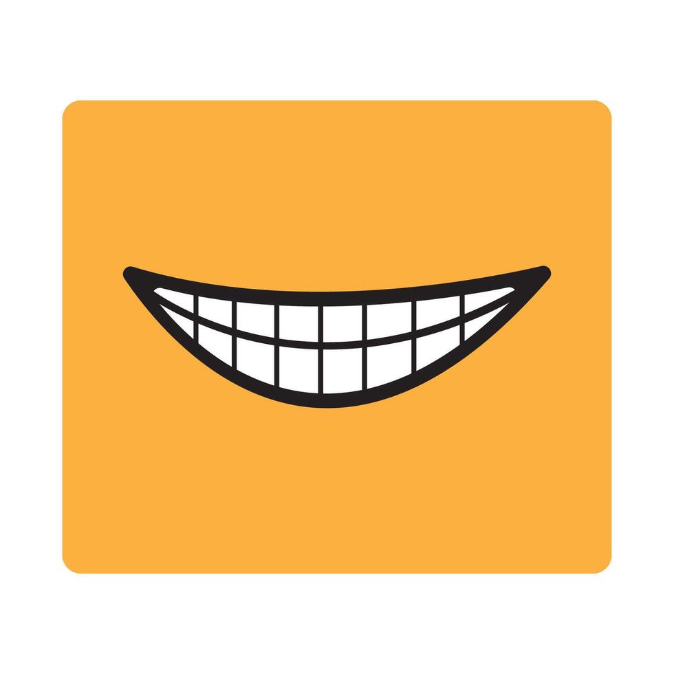 sonrisa icono logo vector diseño modelo