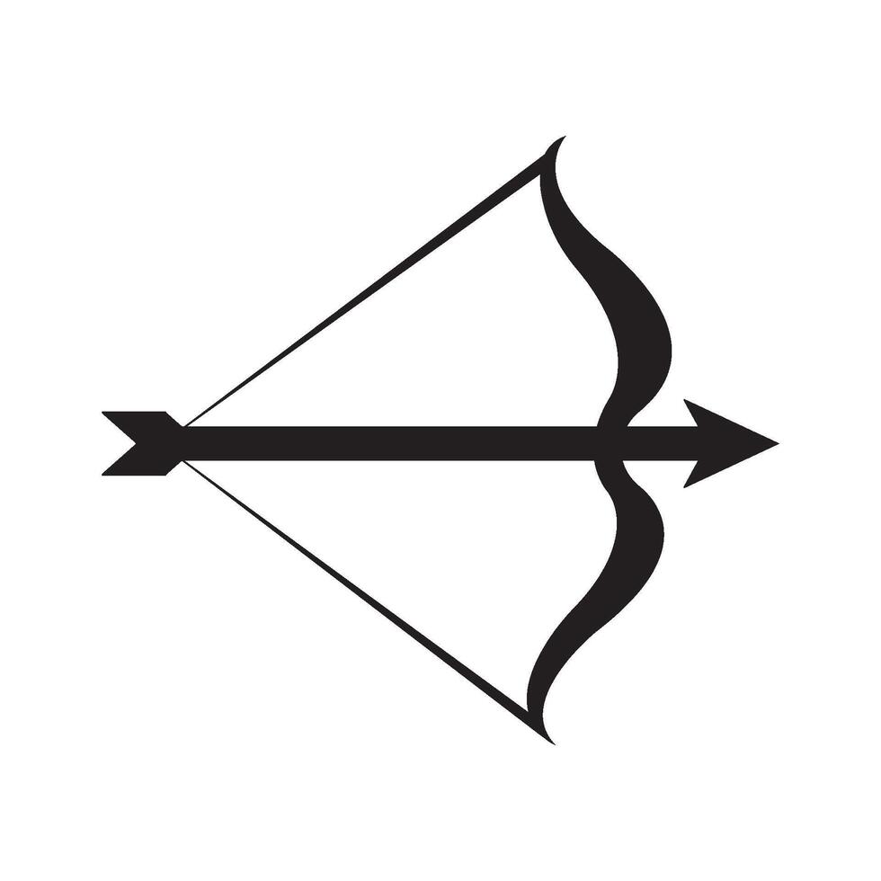 flecha arco icono logo vector diseño modelo