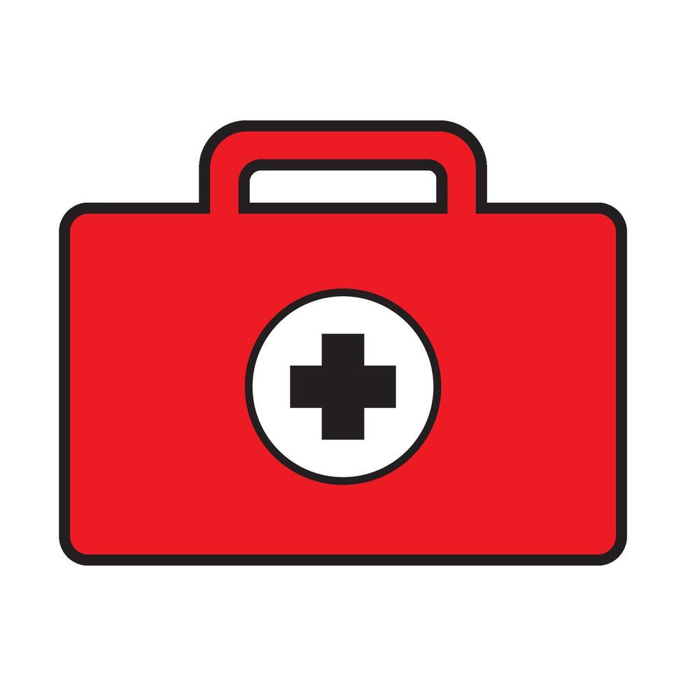 First aid box icon logo vector design template