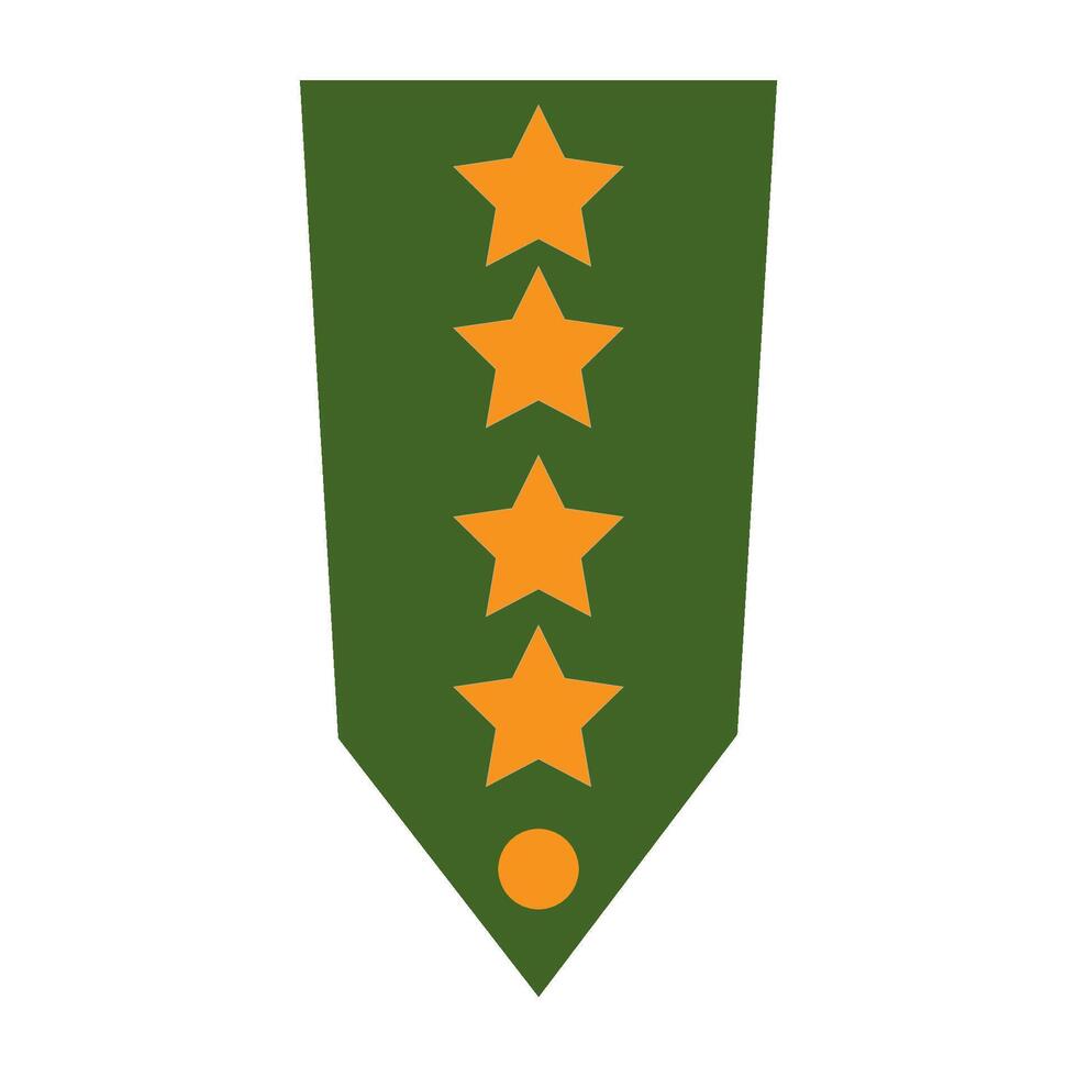 military rank icon logo vector design template