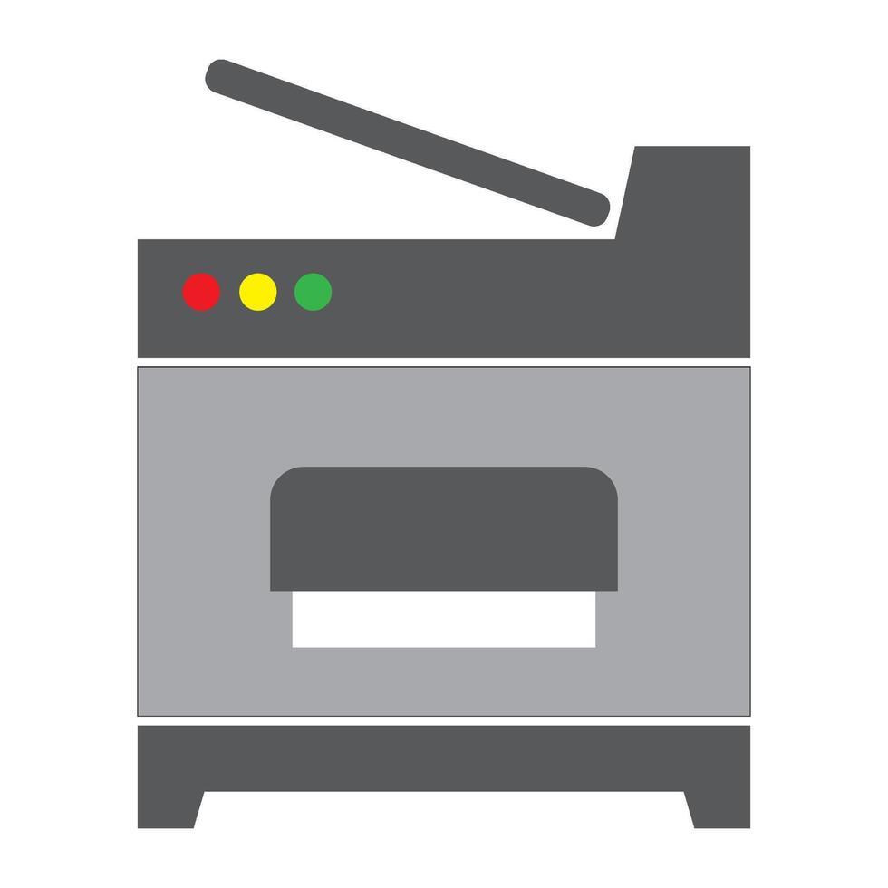 fotocopia máquina icono logo vector diseño modelo