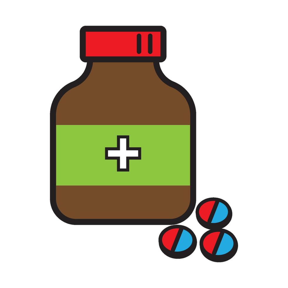 medicine icon logo vector design template