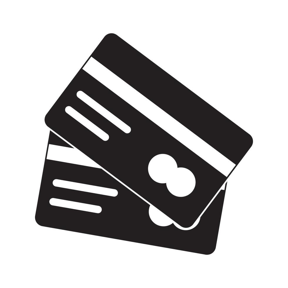 credit card icon logo vector design template