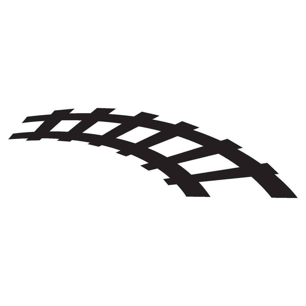 railroad icon logo vector design template