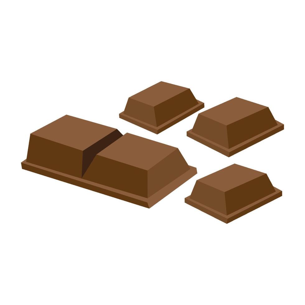 chocolate icono logo vector diseño modelo