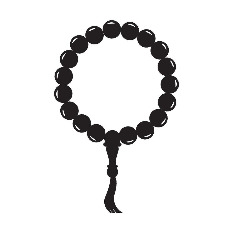 prayer beads icon logo vector design template