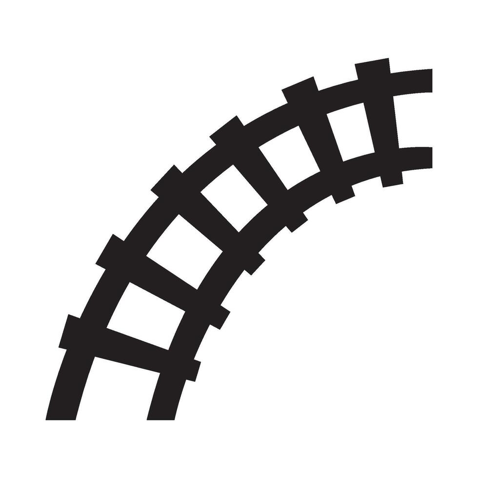 railroad icon logo vector design template