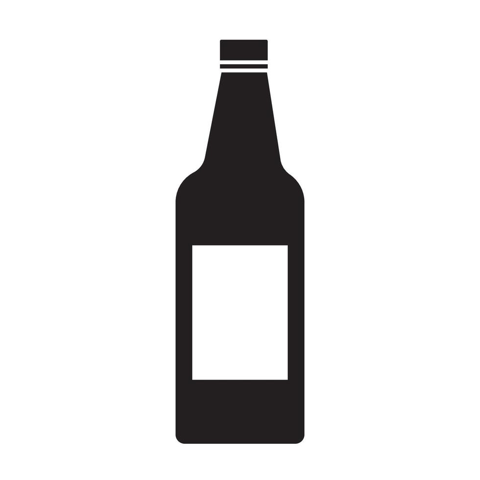 alcohol bebida icono logo vector diseño modelo