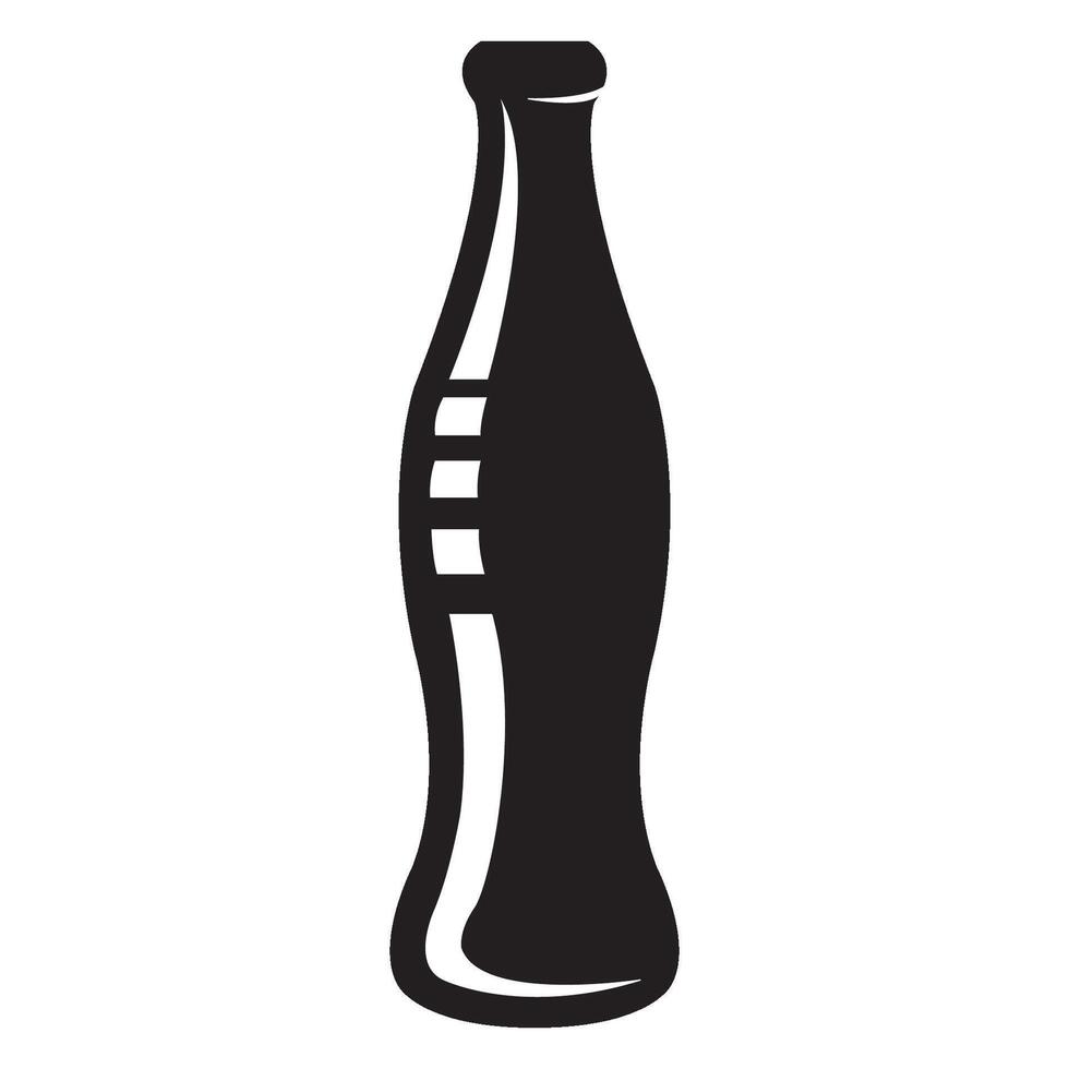 botella icono logo vector diseño modelo