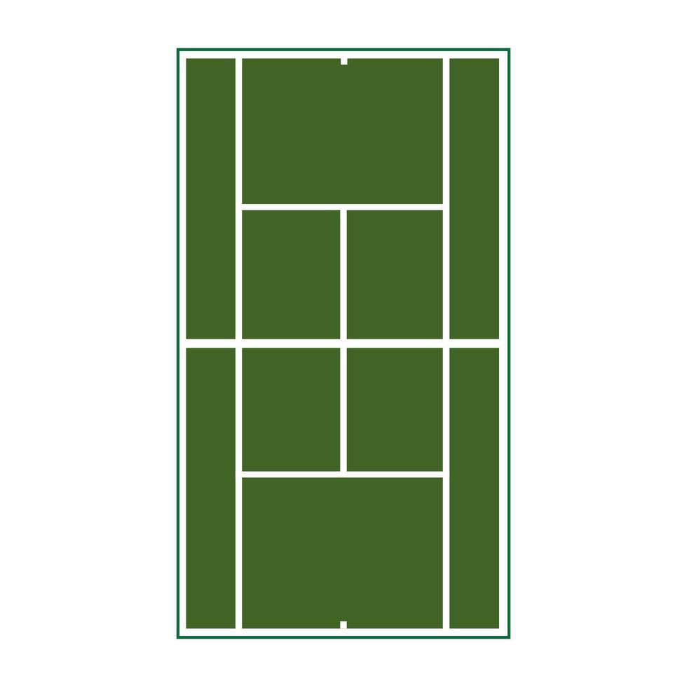 tennis court icon logo vector design template